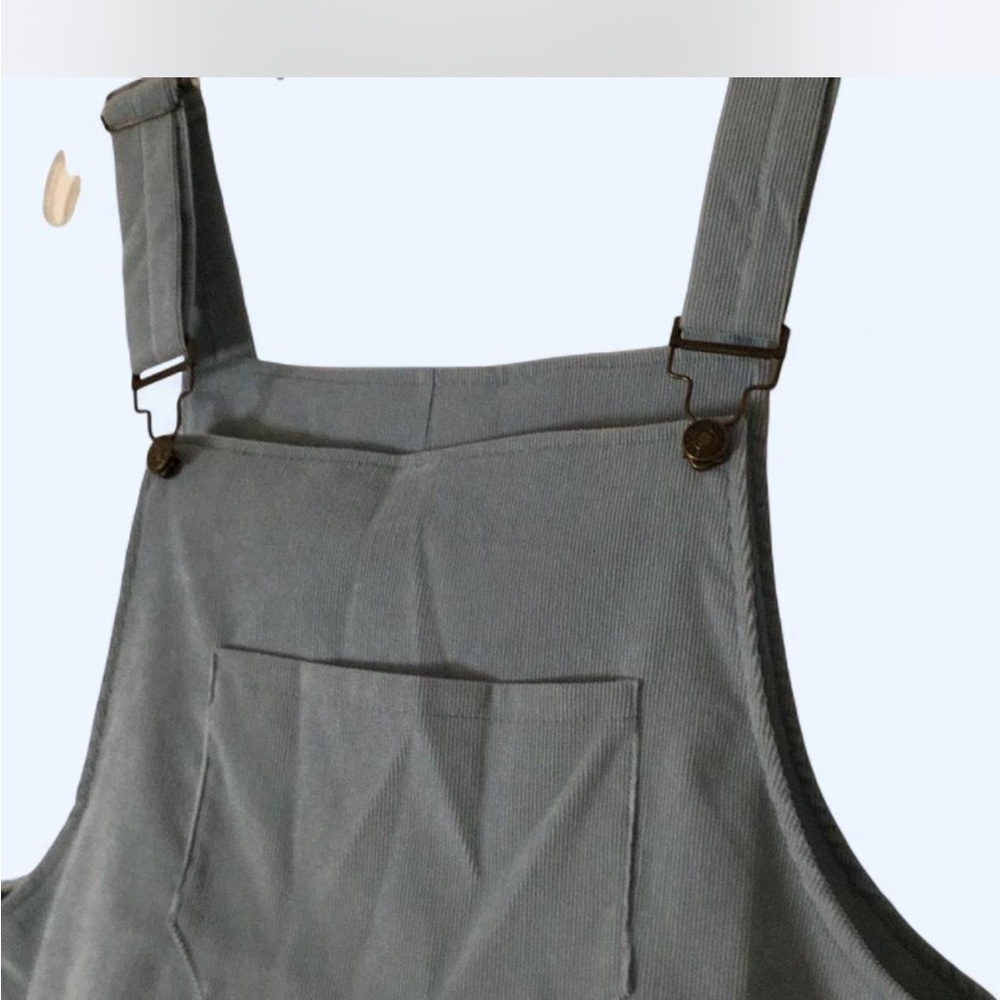 Blue/Gray Corduroy Overall Dress